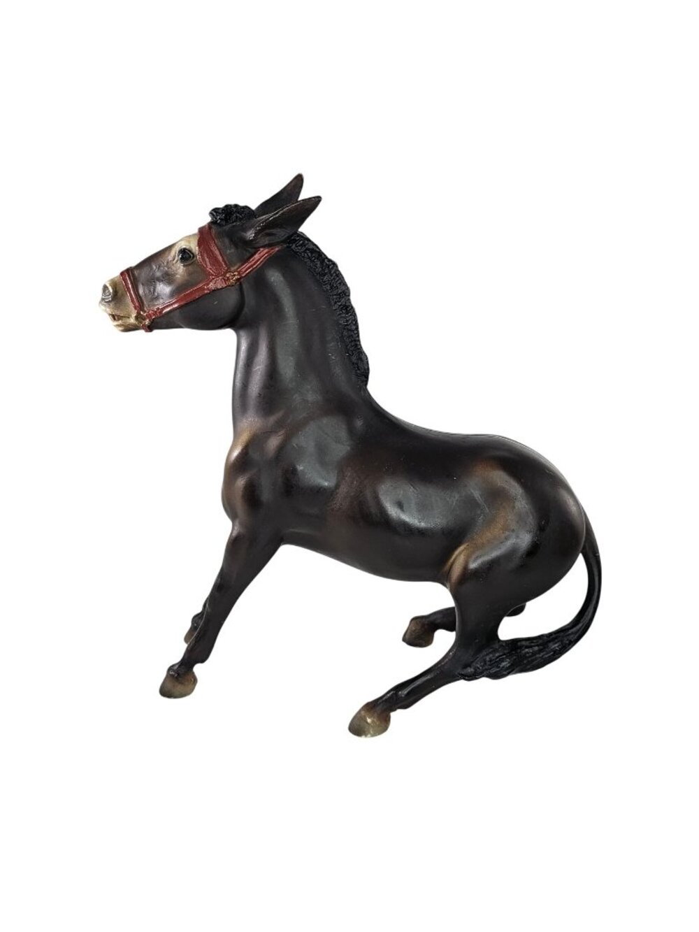 Breyer Horse Balking Mule Dark Brown #208 Traditional Sized Model 1968-1970